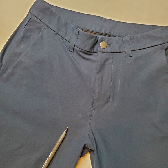 Lululemon Men's Size 30X27 Commission Pant Slim Warpstreme True Navy - Picture 8 of 8